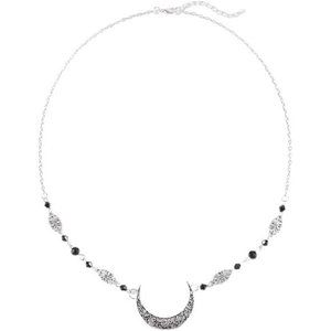 Boho Crescent Moon Head Chain Vintage Crystal Headpieces Hair Acessories